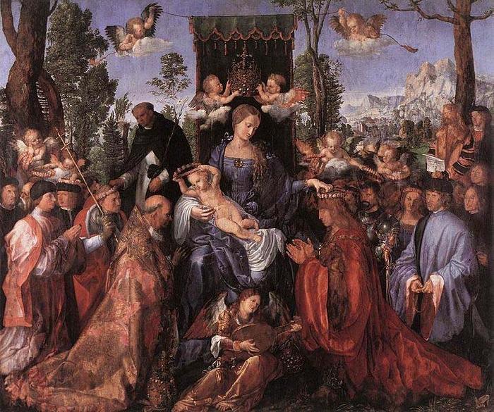 Albrecht Durer Feast of the Rose Garlands oil painting picture